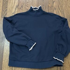 Boden Ruffle Detail Sweatshirt